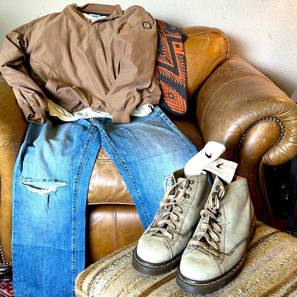 Vintage Slazenger Brown Lightweight Shirt Jacket
